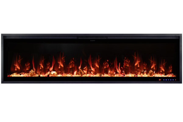 Линейный биокамин MERCURY 60 LED RF